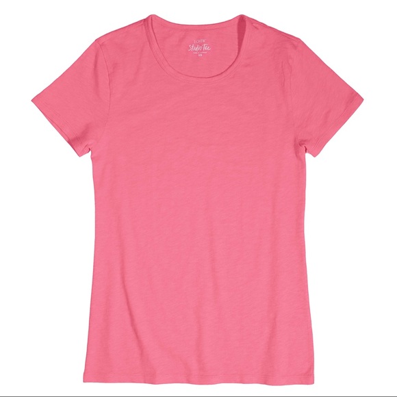 J. CREW Classic T-Shirt Cotton Studio Azalea Pink - Picture 6 of 6